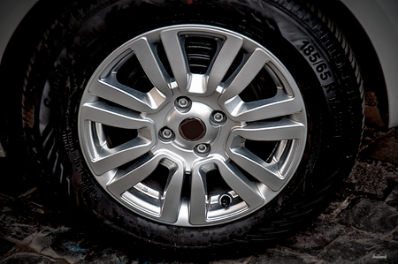 A tire for carの写真素材