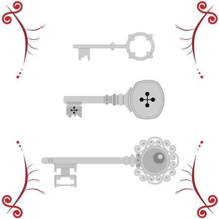 three keys for your safetyのイラスト素材
