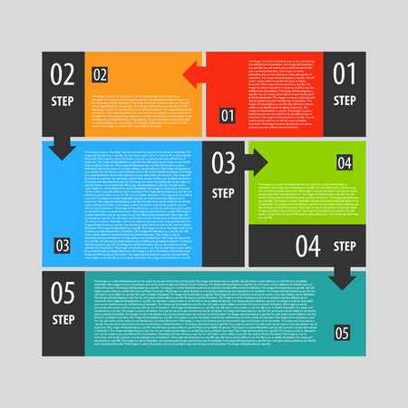 Infographics options banner steps set.の写真素材