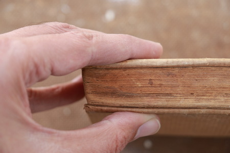 Old book closeupの写真素材