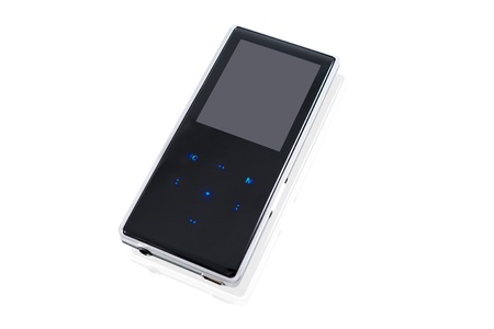 MP4 Digital music player isolated on white background.の写真素材