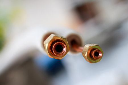 Copper wire on the background of the electric cable close-upの写真素材