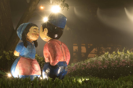 love in gardenの写真素材