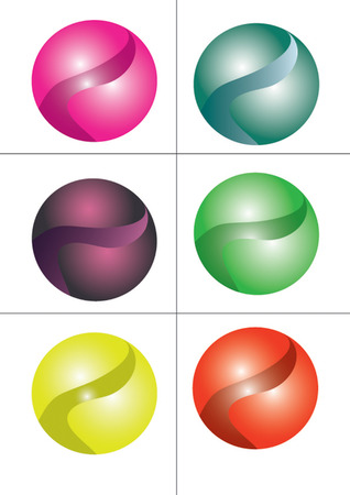 set of characters that can be used as logosのイラスト素材