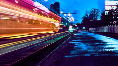 Long exposure on the highway low light