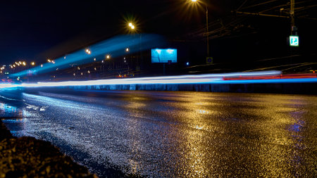 long exposure on the highway low light