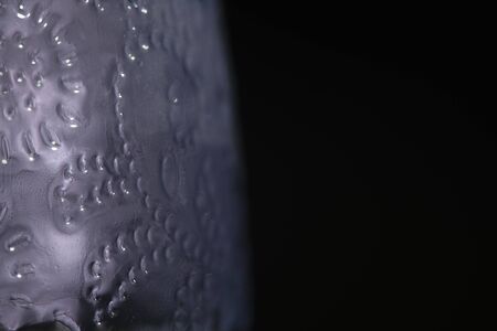 texture plastic bottle of low light macroの写真素材