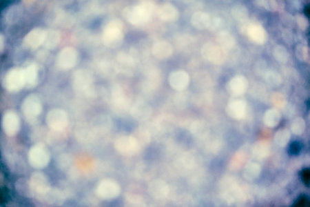 abstraction of multiple light glare in the focus