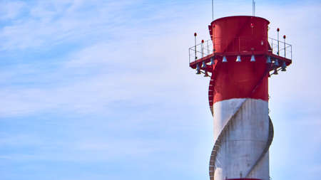 heating station pipe. general plan colorの写真素材