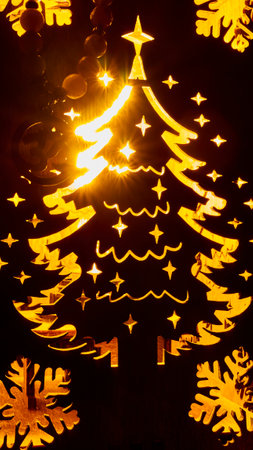 A hanging night lamp with a beautiful designの写真素材