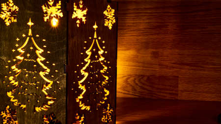 A hanging night lamp with a beautiful designの写真素材