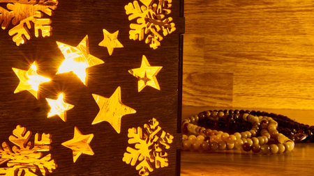 A hanging night lamp with a beautiful design