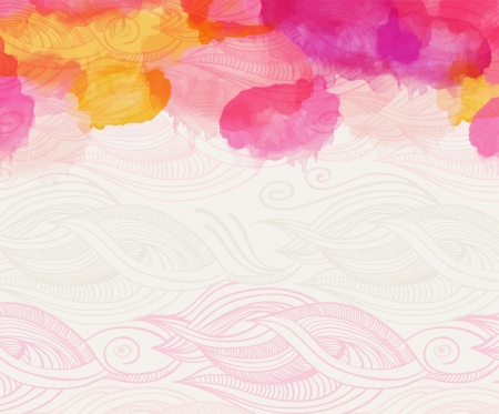 Watercolour abstract backgroundのイラスト素材