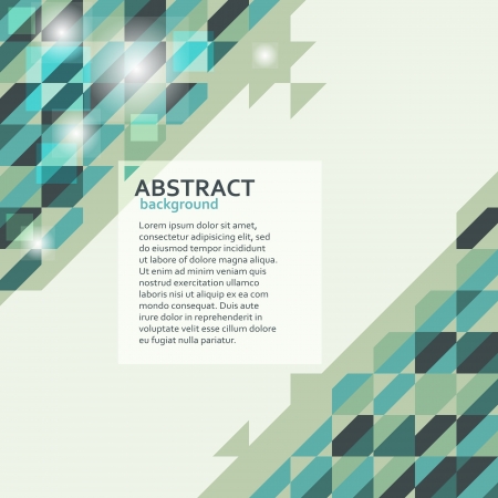 Abstract geometric background in green tonesのイラスト素材