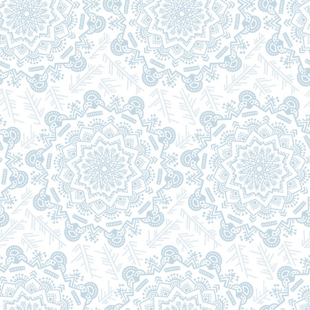 Handdrawn vector ethnic ornamental seamless pattern.