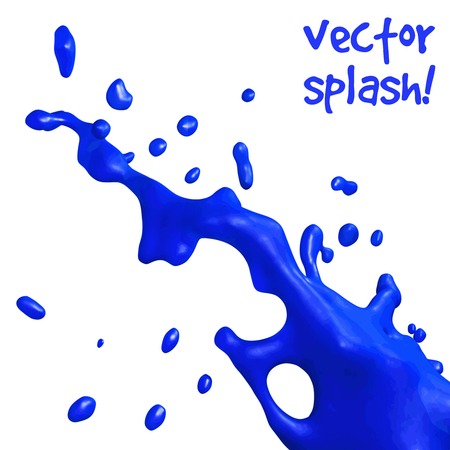 illustration of isolated blue splashes for designのイラスト素材