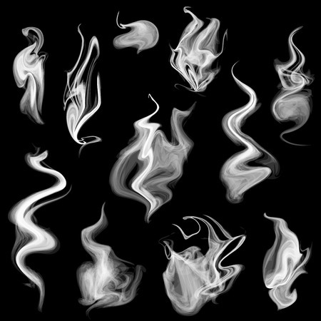 vector illustration of isolated smoke for designのイラスト素材