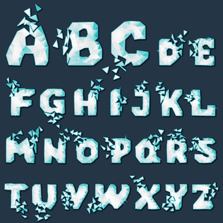 dynamic crumble fontのイラスト素材
