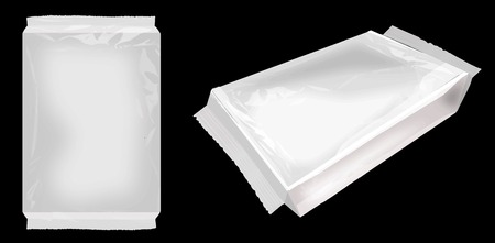 vector blank 3D package mockup for design of packingのイラスト素材