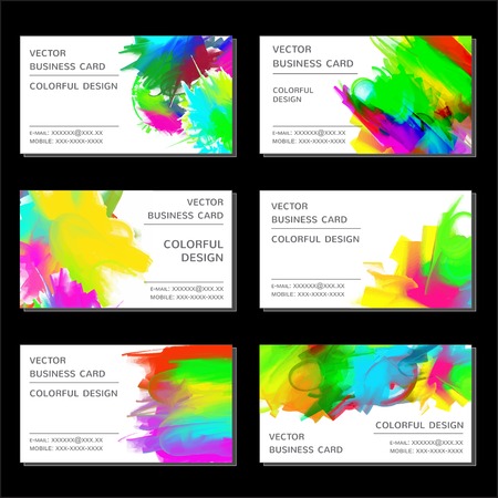 business card setのイラスト素材