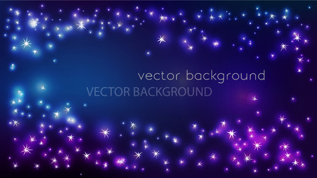 Vector constellation frame in space. Stock illustration of star frame for designのイラスト素材