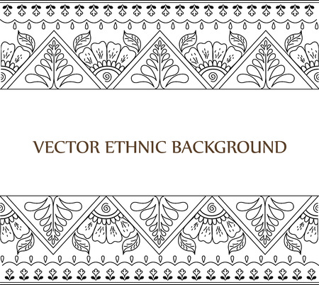 Vector abstract tattoo background. Isolated ethnic pattern for design.のイラスト素材
