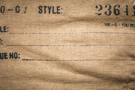 Good old cotton fabric texture. Vintage background. Copy spaceの写真素材