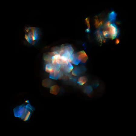 Abstract blurred color light spots.の写真素材