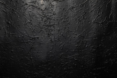 Black or dark gray crumpled texture backgroundの写真素材