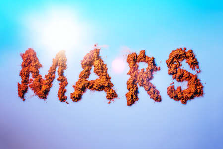 Image to illustrate articles on missions to Mars and other planets and space exploration.の写真素材