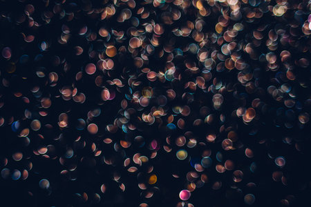 Vintage dark colors bokeh texture backgroundの写真素材