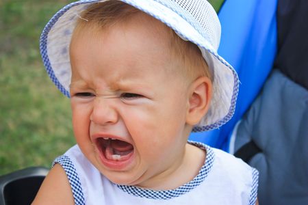 Baby cryingの写真素材