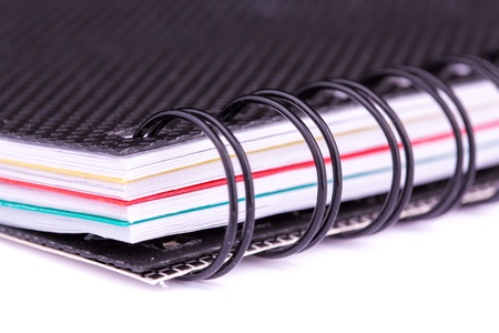 Note book for taking notes isolated on whiteの写真素材