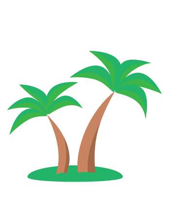 Palm trees. Holiday concept, palm, holiday icon, vectorのイラスト素材