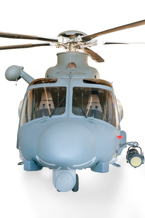 Helicopter grey isolatedの写真素材