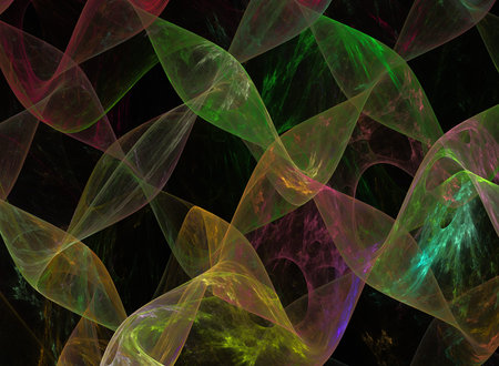 Abstract fractal multicolored pattern  computer-generated image