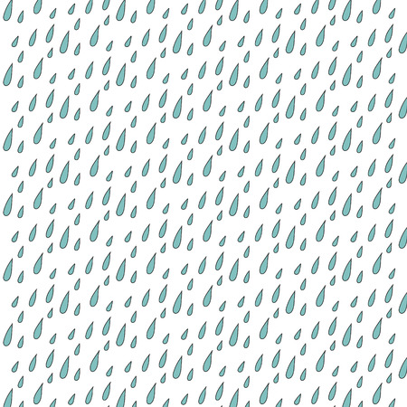 The pattern of blue drops of rainのイラスト素材