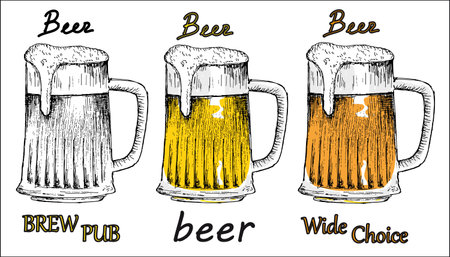 bitter beerのイラスト素材