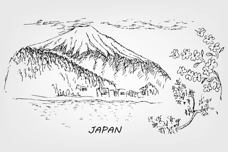japanese illustrationのイラスト素材