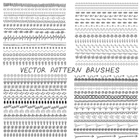 pattern brushesのイラスト素材