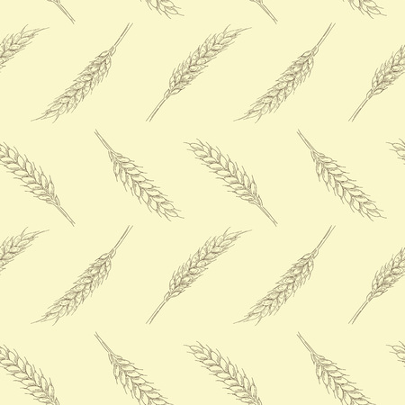 illustration ears of wheatのイラスト素材