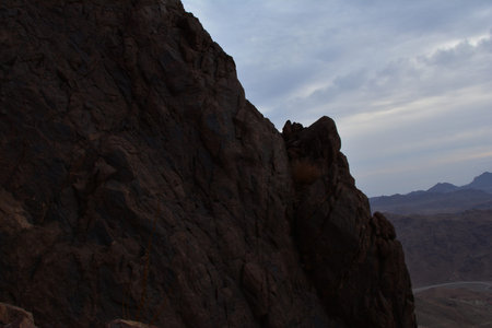 Egypt. Sinai. Mountains against the blue sky.