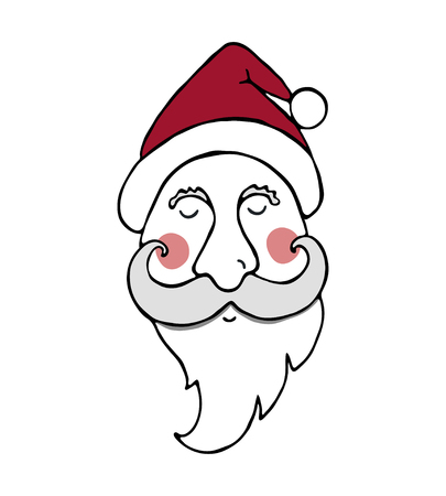 Santa Clause. Design element for Merry Christmas and Happy New Year decoration.のイラスト素材