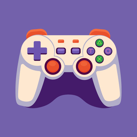 Game joystick, playing controller iconのイラスト素材