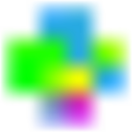 Abstract colorful blur background with soft planes. Blur planes background in rainbow colors. Smooth gradient template for abstract background design. Vector illustration.のイラスト素材