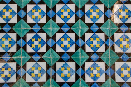 Azulejos portuguese tiles azulejos background
