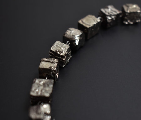 Beads on a black background. Jewelry and jewelry.