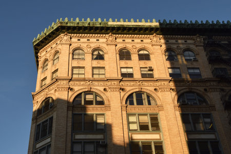 Historic building in New York City, USA. New York is the most populous city in the United States.