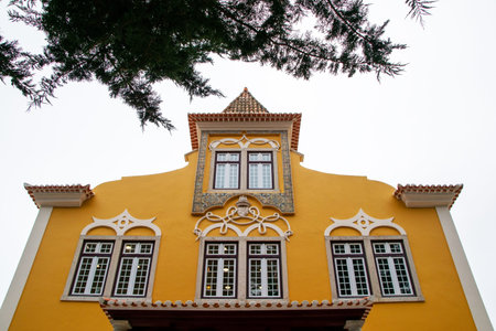 Colorful house in the city of Lisbon, Portugal