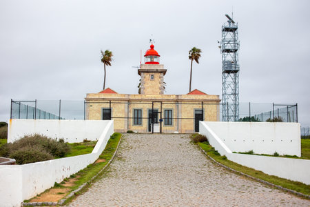 Lighthouse at Cabo da Roca in Lisbon, Portugal.の写真素材